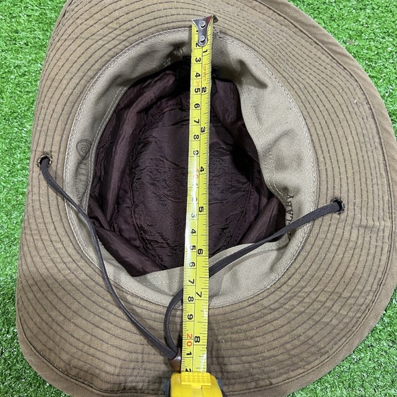 Outback Trading Co Hat Men Sm/MED Tan Wallaby Oilskin Western Indiana Jones - Picture 8 of 10